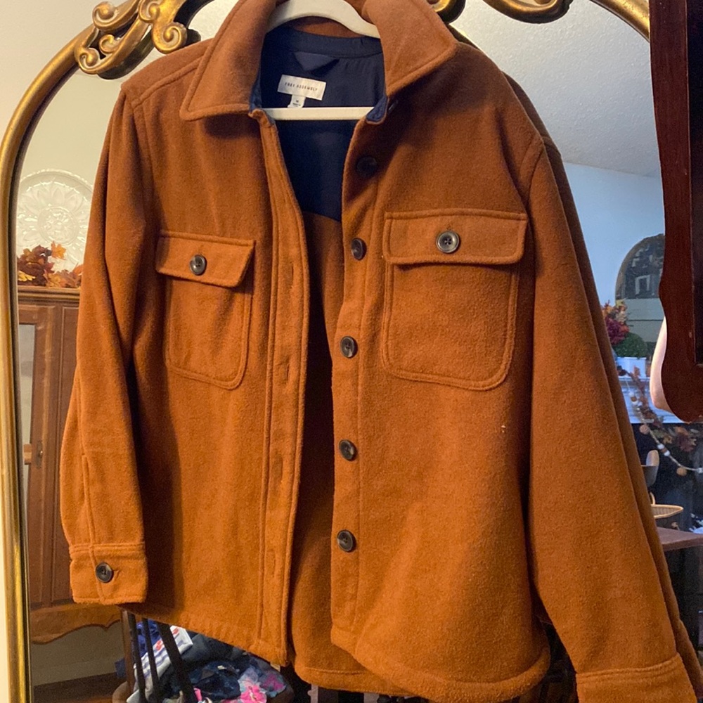 Burnt orange shacket